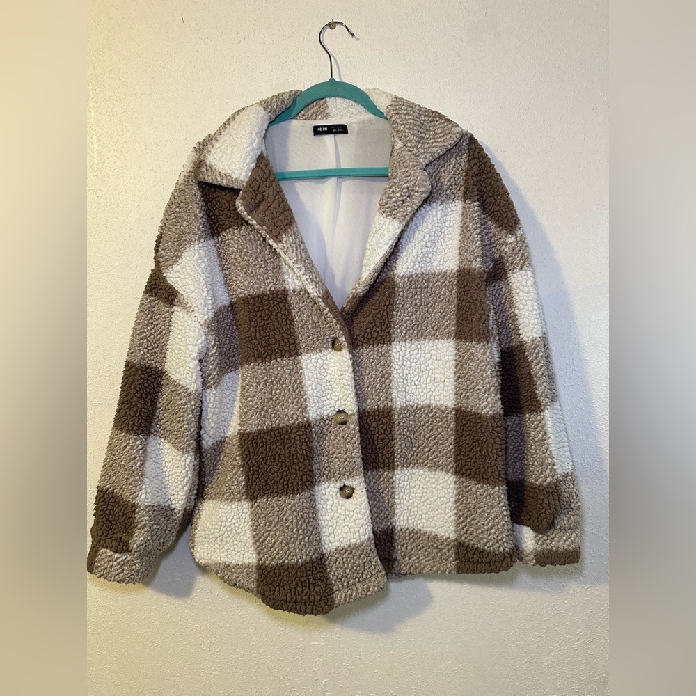 Buffalo Plaid Teddy Jacket